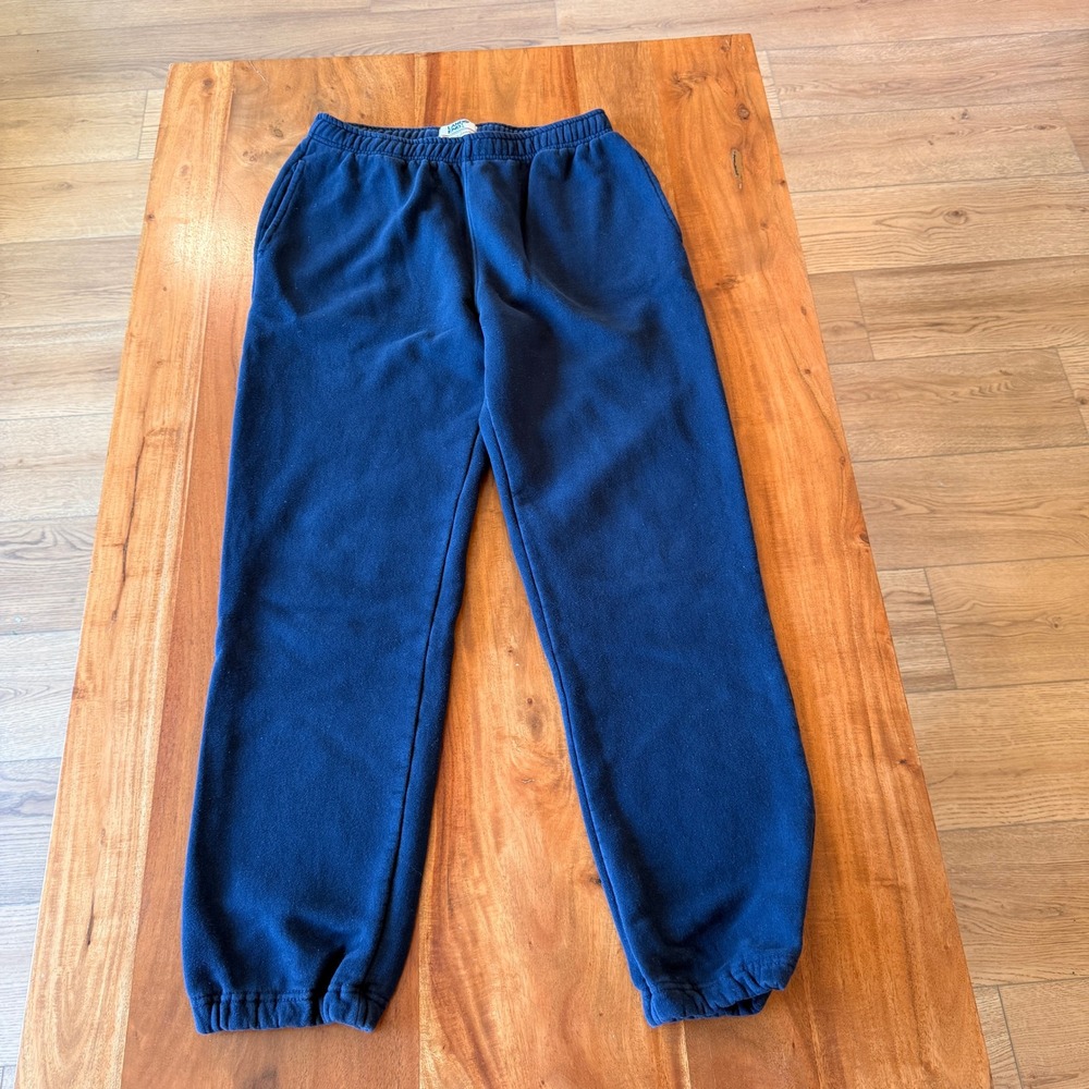 Lands' End Men's Navy Blue "Serious Sweats" Joggers Size S